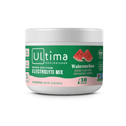 Ultima Replenisher Hydration Electrolyte Powder - Keto & Sugar Free- Feel Replenished, Revitalized- Naturally Sweetened- Non- GMO & Vegan Electrolyte Drink Mix- Watermelon, 30 Servings