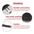 thumbnail image 4 of Non Stick Aluminium Waffle Maker Pancake Maker - Black | Waffle Maker Machine With Comfortable Long Handle For Kitchen - Gas Stove Pan Press Plate Cooking Baking Tool | Scratch Resistant & Durable, 4 of 5