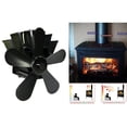 thumbnail image 3 of Ventidor de estufa de 5 con energía térmica Quemador de leña de leña Ventidor silencioso ecológico Ventidor de chimenea Distribución efici Estilo 1 Macarena Ventilador de estufa alimentado por calor, 3 of 8