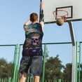 thumbnail image 5 of Sikiie Forest Mushroom Skull Basketball Jersey Reversible Men's Mesh Athletic Sports Shirts Training Practice S-4XLLarge, 5 of 6