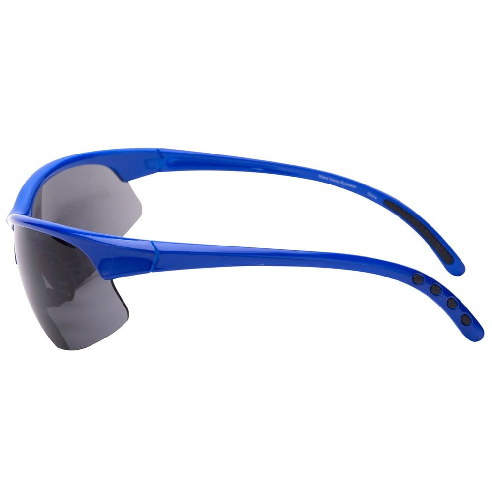 2 Pair of Unisex Bifocal Sport Wrap Sunglasses - Outdoor Reading Sunglasses - Black/Blue - 2.25