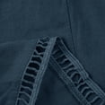 thumbnail image 6 of vigerkar Womens Casual Shorts Comfy Elastic Waist Drawstring Pocket Shorts Pants Navy, S, 6 of 9