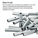 thumbnail image 4 of Riwesomey 150 piezas Conector a tope Conectores de cable Ferrule Terminal Crimpado eléctrico Suministros de soldadura Riwesomey TO008794-00B, 4 of 6