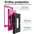 thumbnail image 5 of Dteck Compatible with Kindle Fire HD 8 Tablet Case (7th and 8th Generation, 2017 and 2018 Release), Kindle Fire 8 Case, Heavy Duty Full Body Protection Shockproof Kickstand Case Cover, Rose, 5 of 7