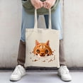 thumbnail image 2 of Stylish Canvas Tote Bag with a Vibrant Stylized Design - Perfect for Shopping Travel and Parties, 2 of 4
