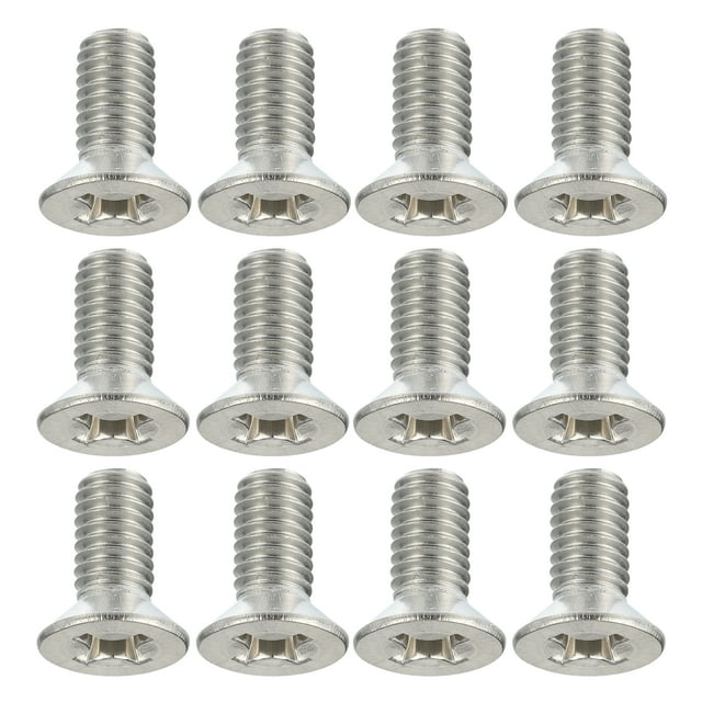 Unique Bargains 12pcs Brake Disc Rotor Screws Front Rear Retaining Hardware Bolts Kit 93600-06014-0H for Honda CRX