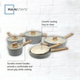 thumbnail image 4 of Mainstays Simplicity 10 Pcs Aluminum Nonstick Ceramic Cookware Set Sil, 4 of 8