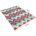 thumbnail image 4 of Colorful Geometric Chevron Pattern Blanket,Comfortable Soft Flannel Throw Blanket,All Season,Warm Lightweight Blankets for Sofa Bed Couch Living Room Chair,60"x80", 4 of 4