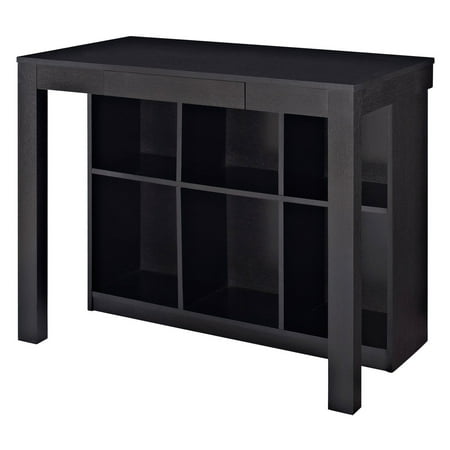 Ameriwood Home Parsons Desk With Cubbies Black Walmart Com