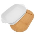 thumbnail image 1 of OULII Double Handle Baking Dish Rectangular Ceramic Dish For Family Users 1 Set, 1 of 8