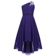 thumbnail image 2 of Alvivi Kids Flower Girl Dress Bridesmaid Elegant Long Dresses Wedding Party Gown Purple 12, 2 of 5