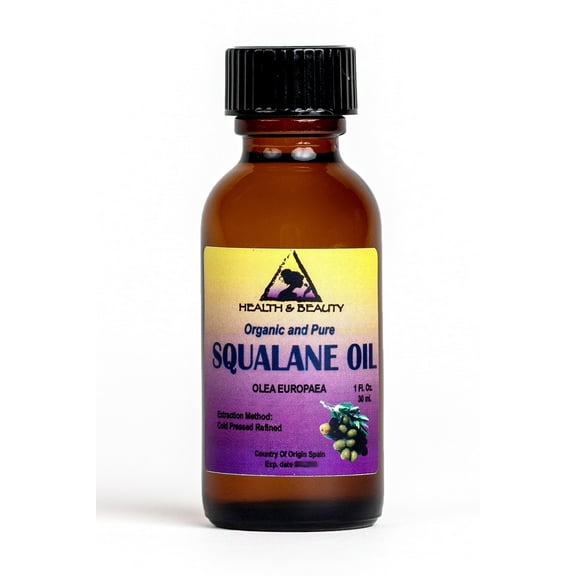 Squalane oil organic olive-derived anti-aging moisturizer cold press pure 1 oz