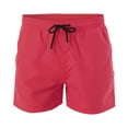 thumbnail image 2 of Pxiakgy mens swim trunks Sports Net Beach Shorts Dry Quick With Inner Casual Pants Men's Shorts Men's Swimwear mens shorts shorts for men Red + S, 2 of 4