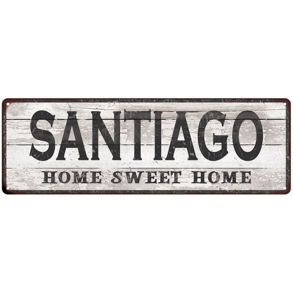 SANTIAGO Home Sweet Home Country Look 6x18 Metal Sign 106180045861