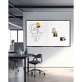 thumbnail image 2 of 60"X 40" Large Magnetic Dry Erase White Board - Folding Black Aluminum Frame Wall Hanging Message Whiteboard with Markers, Erasers, Magnets, 2 of 8