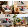 thumbnail image 5 of 4th of July Patriotic Star Pillow, Soft Plush USA Star Themed Sleep Pillow with Patriotic Print, Comfortable Independence Day Decor for Home Sofa Bed Couch Bedroom Use, 5 of 7