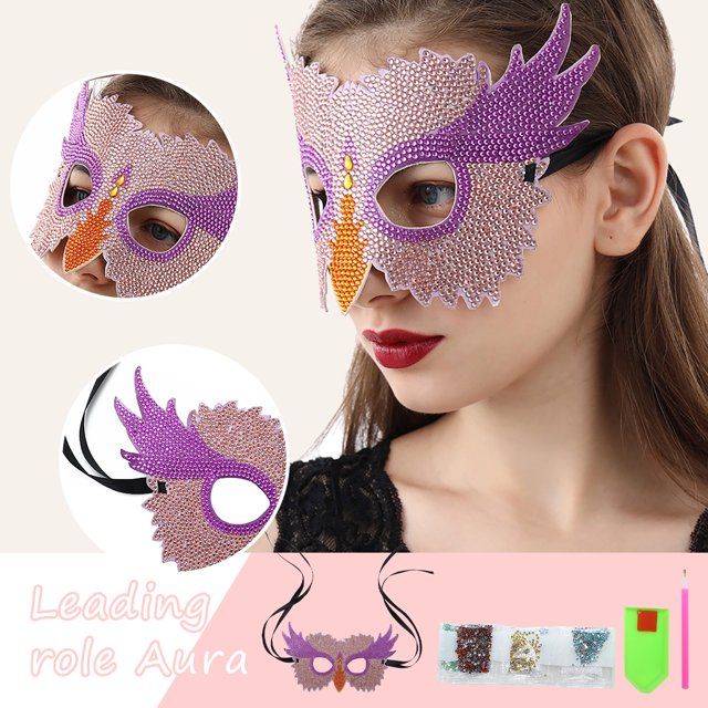 SMihono Adult Diy Point Diamond Individually Wrapped Masquerade Mask Home Decoration on Clearance