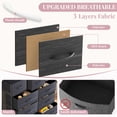 thumbnail image 6 of 9 Drawers Dresser, Storage Dresser Organizer with Drawers, Chest of Drawers, Dresser with Metal Frame and Wood Tabletop for Bedroom, Guest Room, Closet, Entryway, Nursery, Black, 6 of 8