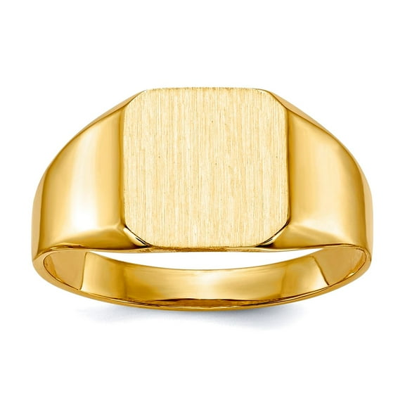14k Yellow Gold Mens Signet Ring Size 10 Ring for Men - 3.8 Grams