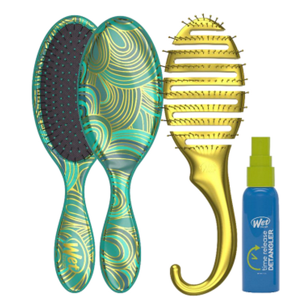 Wet Brush Detangling Trio with Orignal Detangler Showerflex Detangler