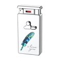 thumbnail image 2 of YIKA Intelligent Induction Butane Lighter Windproof Double Flame Lighter Transparent Visible Oil Window Multiple Ignition Adjustable Flame B, 2 of 6