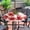 Floral-013, variant on Fitted Round Tablecloth with Umbrella Hole and Zipper Green Stripes Texture Outdoor Elastic Table Cloth 36"-44" Oil-Proof Waterproof Gradient Patio Table Cover for Party Outdoor