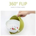 Double Drain Basket Bowl Rice Washing Kitchen Sink Strainer Noodles