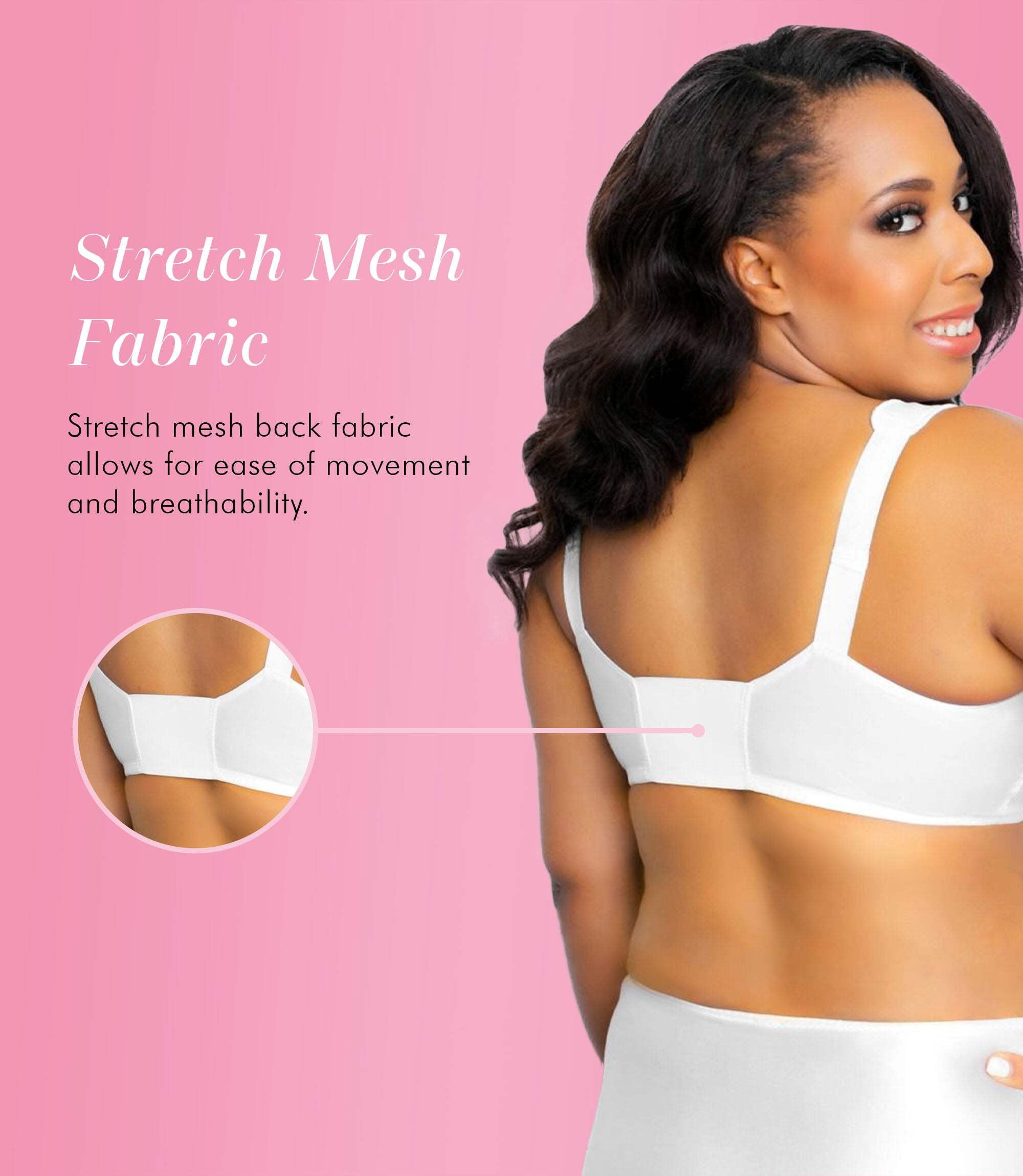 Exquisite Form 5100530 Fully® Classic Wireless Full-Coverage Bra with Front Closure
