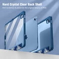 thumbnail image 4 of Fintie Hybrid Slim Case for iPad 10th Generation 10.9 Inch Tablet (2022 Model), with Clear Transparent Back, Indigo Dreams, 4 of 10