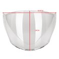 thumbnail image 3 of Visera de Casco de Motocicleta Ligera Compacta para PC para -504 MT- -504 - Cumple con Los Estándares de , Probado antes Del transparente Yotijar visera con escudo de motocicleta tintado, 3 of 7