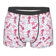 thumbnail image 4 of Goofa Seahorse and Starfish Printed Men's Boxer Briefs Underwear, Moisture-Wicking Underwear, Trunk,Soft and Breathable Cotton Underwear-XX-Large, 4 of 9