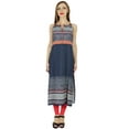 thumbnail image 3 of Bimba Women Chic Style Printed Kurta Kurti Trendy Summer Tunic Top Blue Blouse, 3 of 7