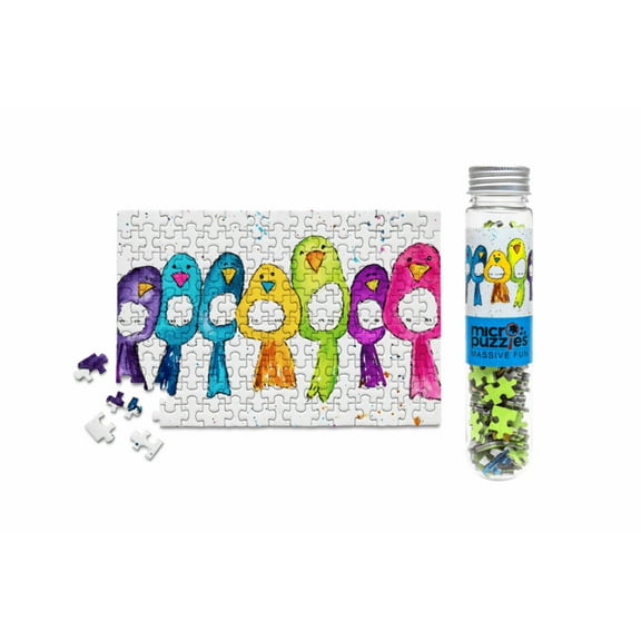 Micro Puzzles Feathers and Fluff 150 pc Micro Jigsaw Puzzle