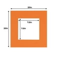 thumbnail image 3 of Orange Acid Free 20x20 Picture Frame Mats with White Core Bevel Cut for 8x8 Pictures - Fits 20x20, 3 of 4