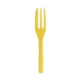 thumbnail image 5 of Baby Yellow Plastic Cake Fork with Knife Edge - 4" x 3/4" - 500 count box, 5 of 11