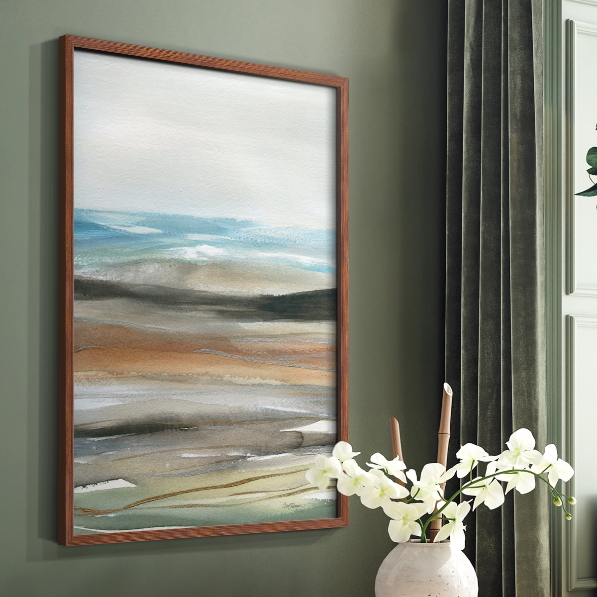 Nature's Many Layers I in Brown Solid Wood 8 x 10 Framed Print