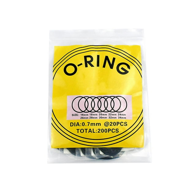 200Pieces Watch Back Gasket Replacement Sizes Rubber Seal Watch Gaskets Set for Watch Backs Watchmaker