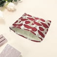 thumbnail image 3 of Unique Bargains 1 Pc Mushroom Pattern Drawstring Makeup Bag for Vacation Travel Polyester red, 3 of 6