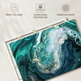 thumbnail image 6 of Elephant Stock Teal Blue Abstract Wall Art - Horizontal Canvas Wall Art - Dining Room Wall Decor - Abstract Canvas - Teal And Gold Decor - 24" x 16", 6 of 8