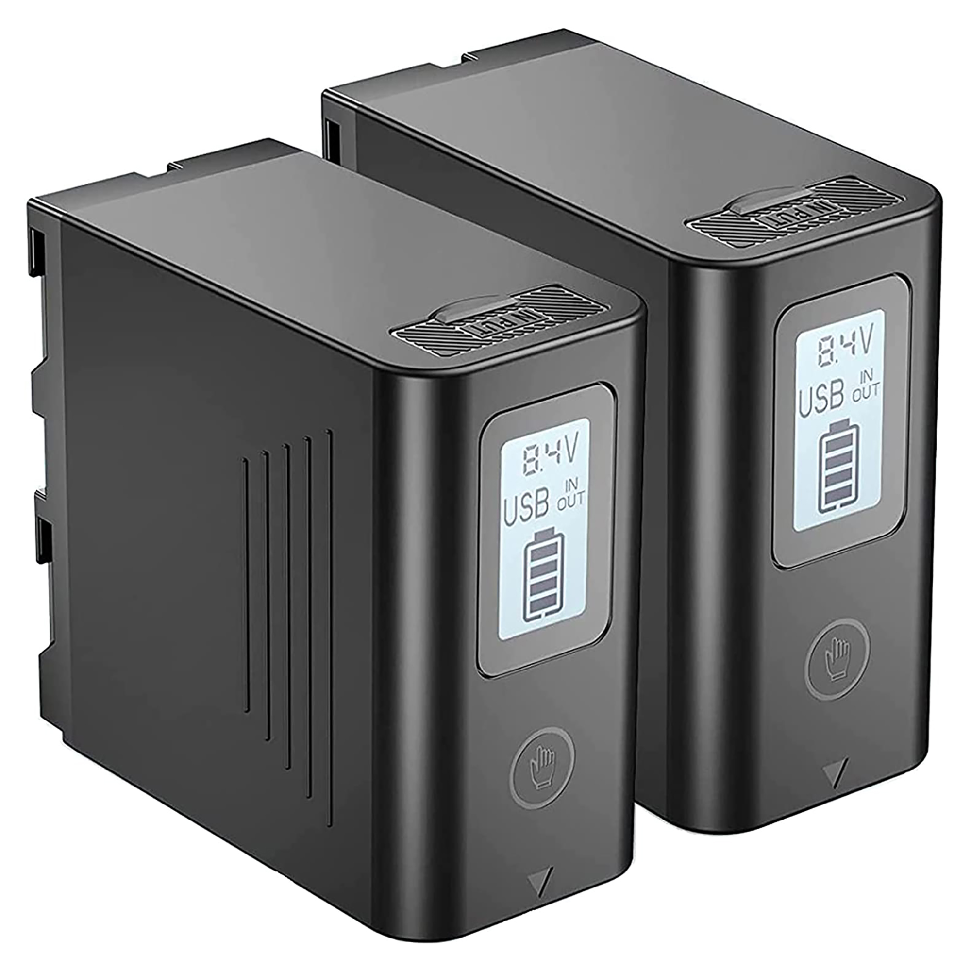 2Pack 6600mAh Replacement Battery for Sony NPF970 NPF975 NPF960 NPF950 NPF930 Camcorders