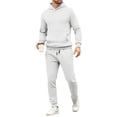 thumbnail image 3 of Men's 2 Piece Sweatsuits Outfit Pullover Hoodie and Sweatpants Casual Daily Wear Spring Summer Breathable Set, 3 of 5