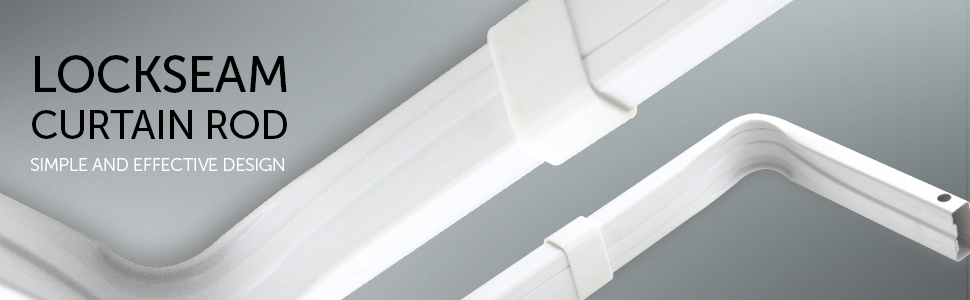 Single Bay Window Lockseam Curtain Rod