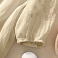 thumbnail image 4 of yievot Blouses for Women Dressy Casual V Neck Short Sleeve Tops Summer Cotton Linen Shirts, 4 of 7
