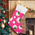 thumbnail image 5 of Coolnut Strawberry Christmas Stocking, Personalized Large Candy Stocking, Xmas Stockings Decoration Hanging Gift for Family Holiday Party Ornaments Decor Fireplace, 5 of 7