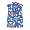 thumbnail image 5 of VKOYWKM Plus Size Tank Tops for Women 4th of July Independence Day Tank Shirts Sleeveless Notch V Neck Patriotic Tunic Tops Loose Fit American Flag Tank Top, 5 of 5