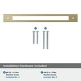 thumbnail image 4 of Amerock Medora 10-1/16 inch (256mm) Center-to-Center Rectangle Golden Champagne Cabinet Pull Backplate, 4 of 6