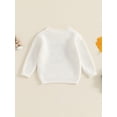 thumbnail image 4 of Suealasg Baby Boy Girl Knit Sweater Long Sleeve Cow Embroidery Chunky Pullover Sweater 6M 1T 2T 3T Toddler Boy Girl Fall Winter Warm Sweater, 4 of 7