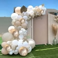 thumbnail image 3 of Arco de Globos de Cumpleaños para Niña, 176 Piezas Guirnalda de Arco de Globos de Boda Beige, Guirnalda de Globos de Color Beige Albaricoque para Decoraciones de Cumpleaños de Niña, Boda, Baby Shower, Graduación ER, 3 of 5