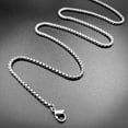 thumbnail image 3 of Chaîne en Corde Boîte Collier Chaîne en Acier Inoxydable Pendentif F4U3, 3 of 6