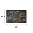 thumbnail image 5 of Personalized Planet 27x18 Love Laughter Beautiful Together Happiness Family of 3 Doormat with Custom Names Printed on Brown Rectangular 1/8” Thick Non Slip Mat for Kitchen Hallway Deck or Porch, 5 of 6